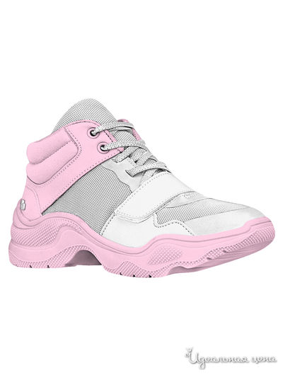 Кроссовки Bibi, цвет белый, розовый