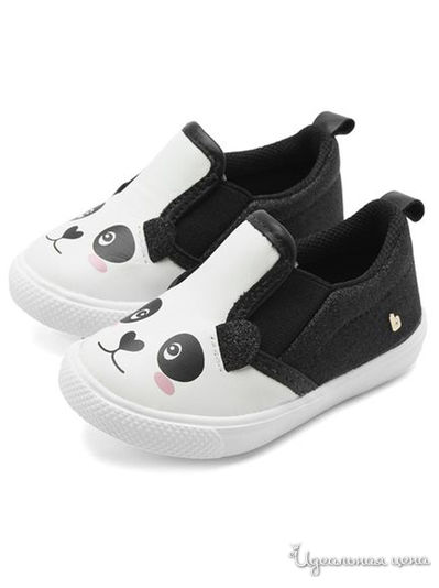 Слипоны Bibi, цвет белый, черный