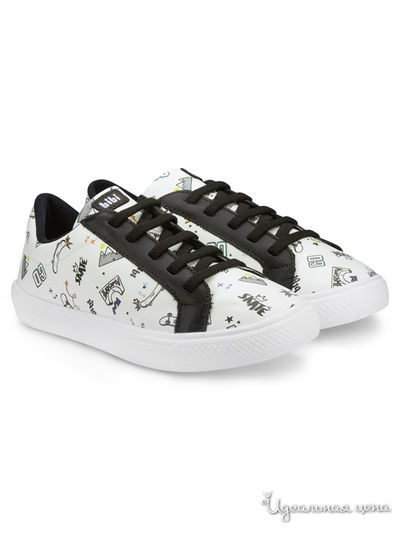 Кеды Bibi, цвет белый, черный