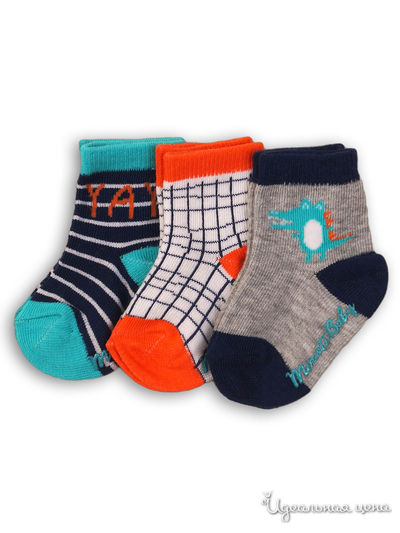 Носки, 3 пары Minoti, цвет мультиколор