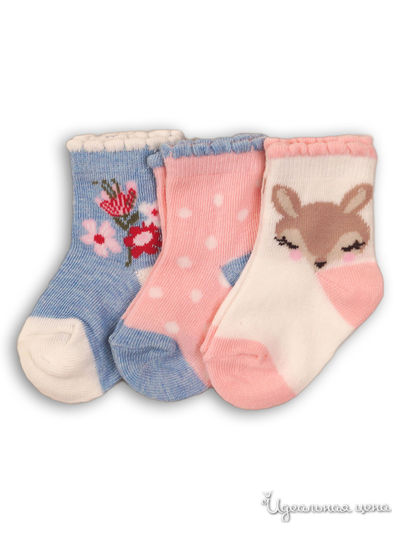 Носки, 3 пары Minoti, цвет мультиколор