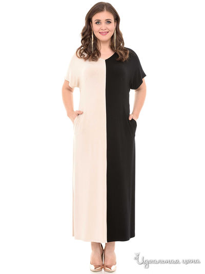 Платье Svesta, цвет черный, бежевый