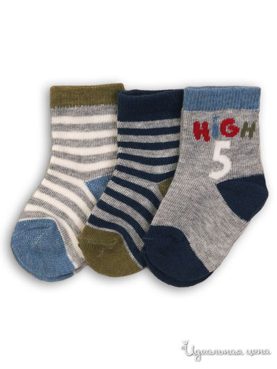 Носки, 3 пары Minoti, цвет мультиколор