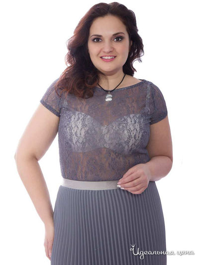 Блуза Wisell, цвет серый