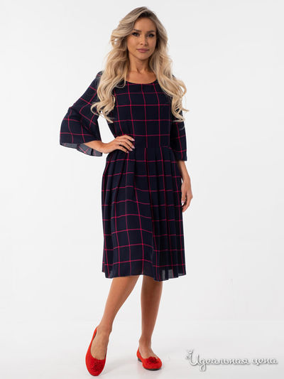 Платье Wisell, цвет синий, красный