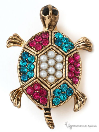 Брошь Chantal, цвет бронзовый