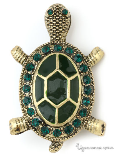 Брошь Chantal, цвет зеленый