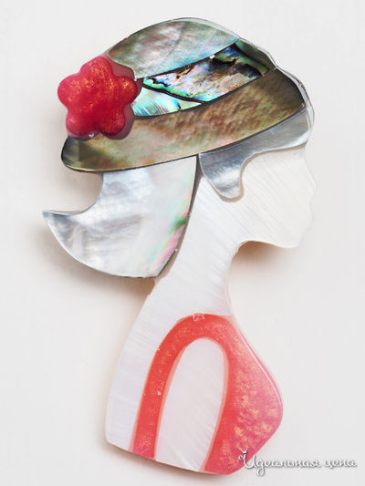 Брошь Chantal, цвет розовый