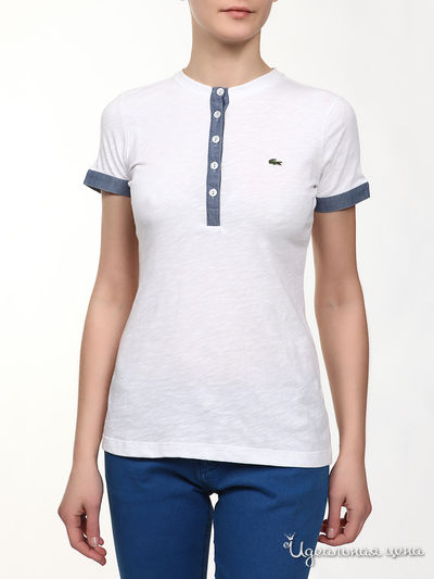 Футболка Lacoste, цвет белый