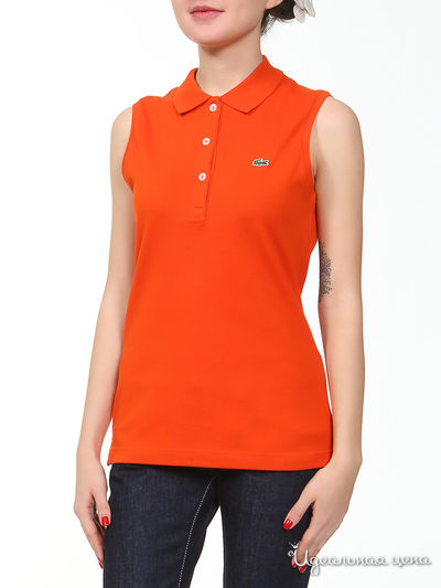 Топ Lacoste, цвет оранжевый