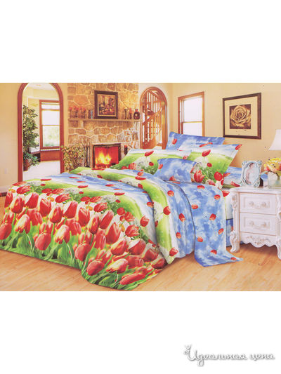 Комплект постельного белья, Евро Begal, цвет мультиколор