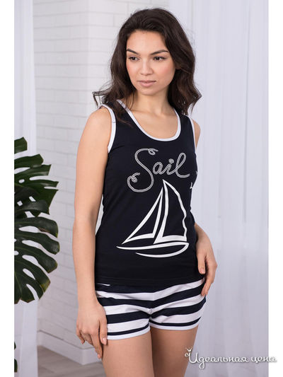 Комплект: майка, шорты Sharlize, цвет темно-синий