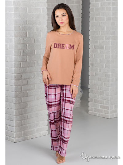 Комплект: лонгслив, брюки Sharlize, цвет бежевый