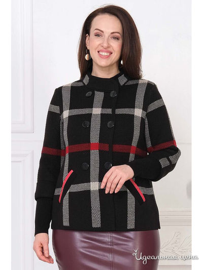 Жакет Текстильная мануфактура, цвет черный, красный