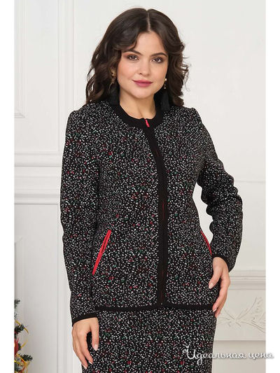 Жакет Злата, цвет черный, красный