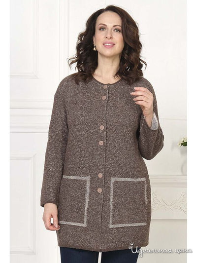 Кардиган Злата, цвет коричневый