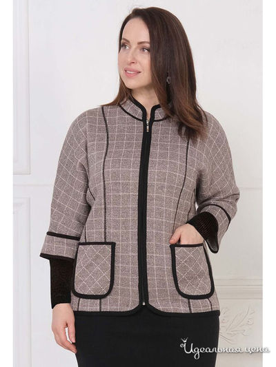 Жакет Текстильная мануфактура, цвет светло-коричневый