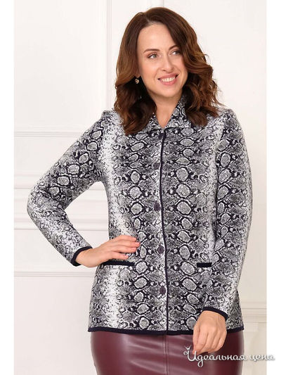 Жакет Злата, цвет синий, белый