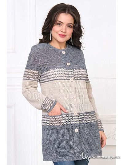 Жакет Текстильная мануфактура, цвет черный, белый