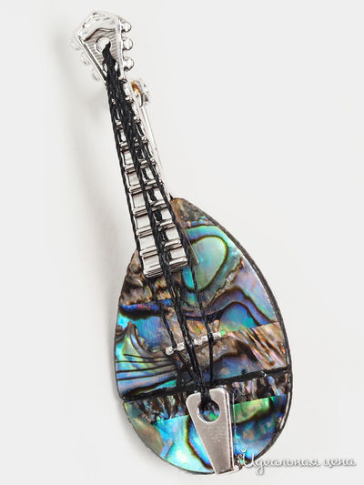 Брошь Biruza, цвет серый