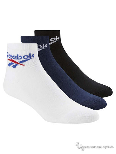 Носки, 3 пары REEBOK, цвет мультиколор