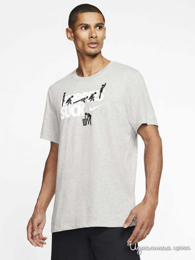 Футболка Nike, цвет серый