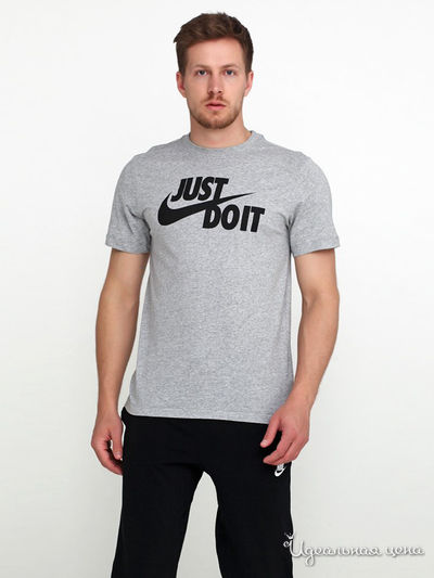 Футболка Nike, цвет серый