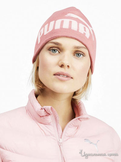 Шапка Puma, цвет розовый
