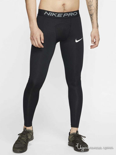 Тайтсы Nike, цвет черный