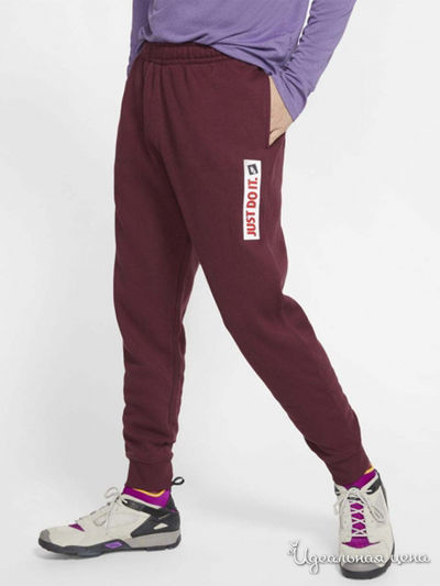 Брюки Nike, цвет бордовый