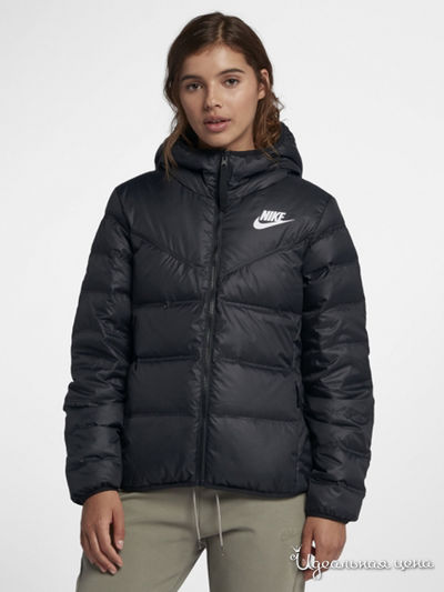 Куртка Nike, цвет черный, белый