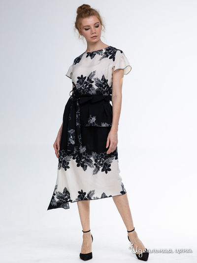 Платье Adzhedo, цвет молочный, черный