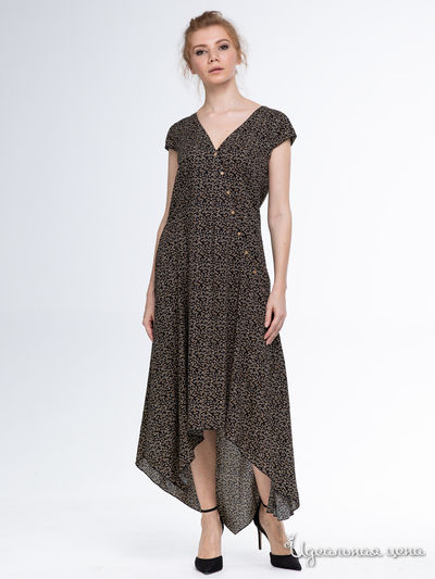 Платье Adzhedo, цвет черный, бежевый