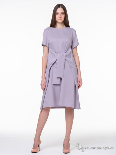 Платье Adzhedo, цвет кофейный, белый