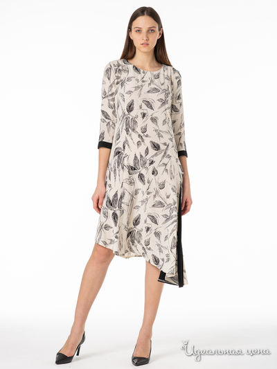 Платье Adzhedo, цвет бежевый, черный