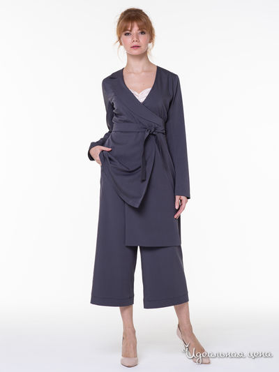 Костюм: жакет, кюлоты Adzhedo, цвет темно-серый