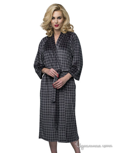 Халат Lelio, цвет серый, черный