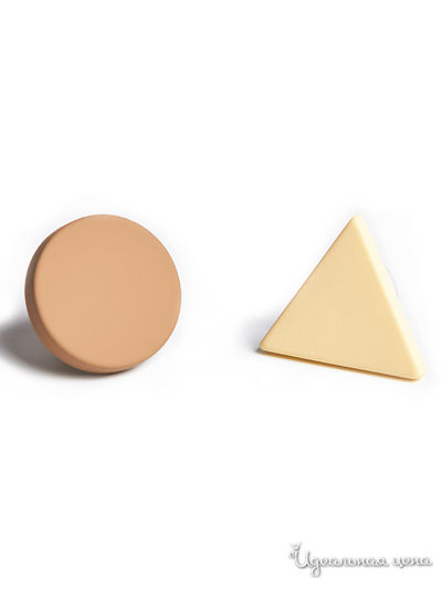 Серьги Bradex, цвет бежевый, коричневый