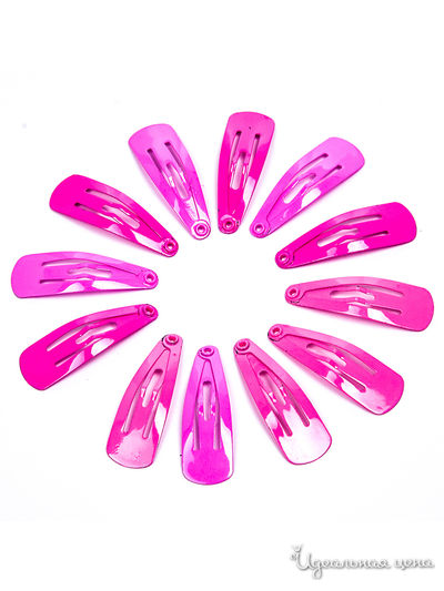 Набор мини заколок для волос, 12 шт Bradex, цвет розовый