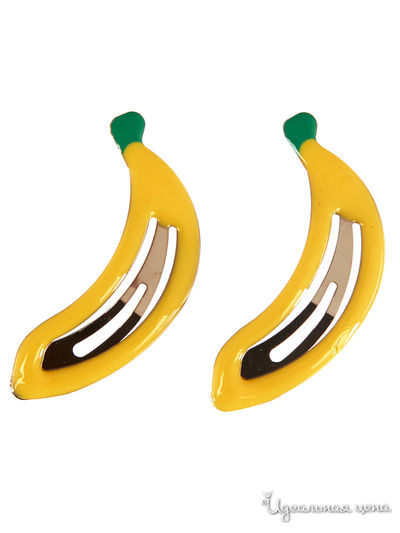 Набор заколок для волос, 2 шт Bradex, цвет желтый