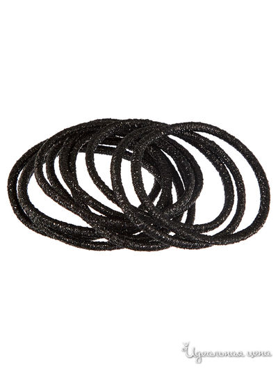Набор резинок для волос, 10 шт Bradex, цвет черный