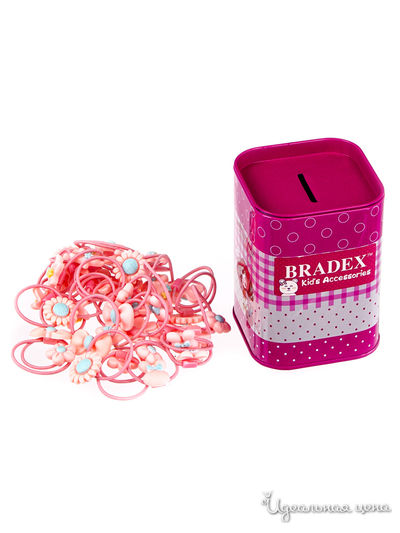 Набор резинок для волос, 40 шт Bradex, цвет розовый