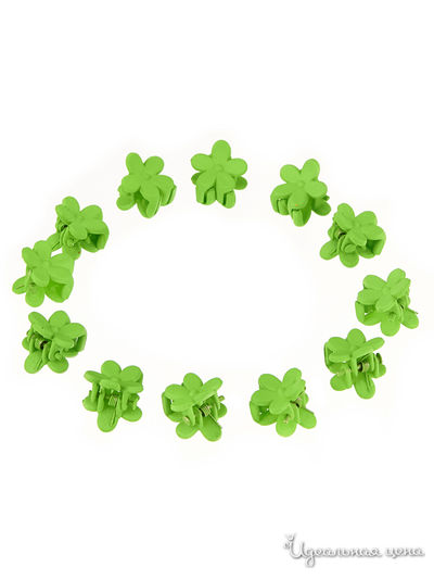 Набор заколок для волос, 12 шт Bradex, цвет зеленый