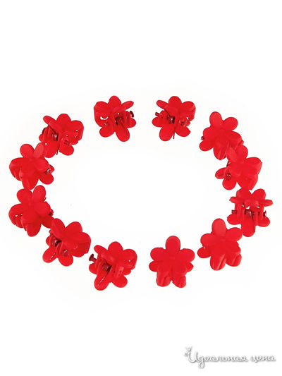 Набор заколок для волос, 12 шт Bradex, цвет красный