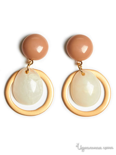 Серьги Bradex, цвет бежевый