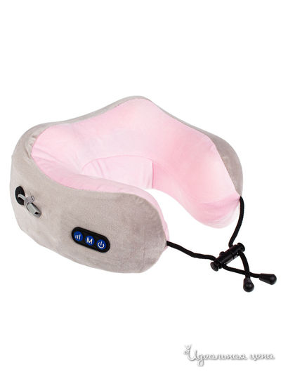 Дорожная подушка-подголовник для шеи с завязками Bradex, цвет розовый