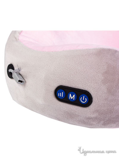 Дорожная подушка-подголовник для шеи с завязками Bradex, цвет розовый