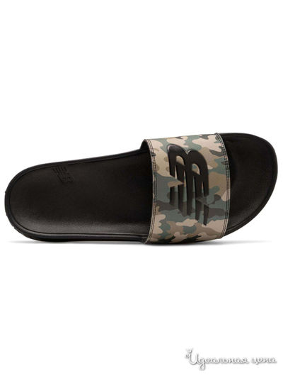 Шлепанцы New Balance, цвет черный