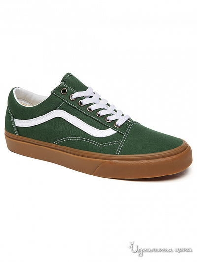 Кеды Vans, цвет зеленый
