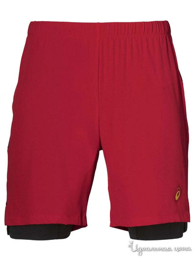 Шорты ASICS, цвет красный